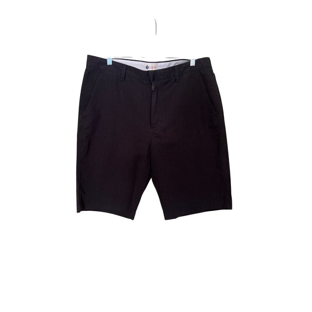 J.Crew Factory  Mens Dark Gray‎ Cotton Chino Shorts SZ 35 Classic Fit Vacation
